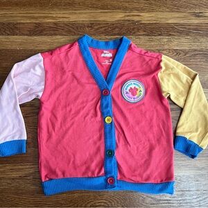 Disney Minnie cardigan 4T color block kids lightweight